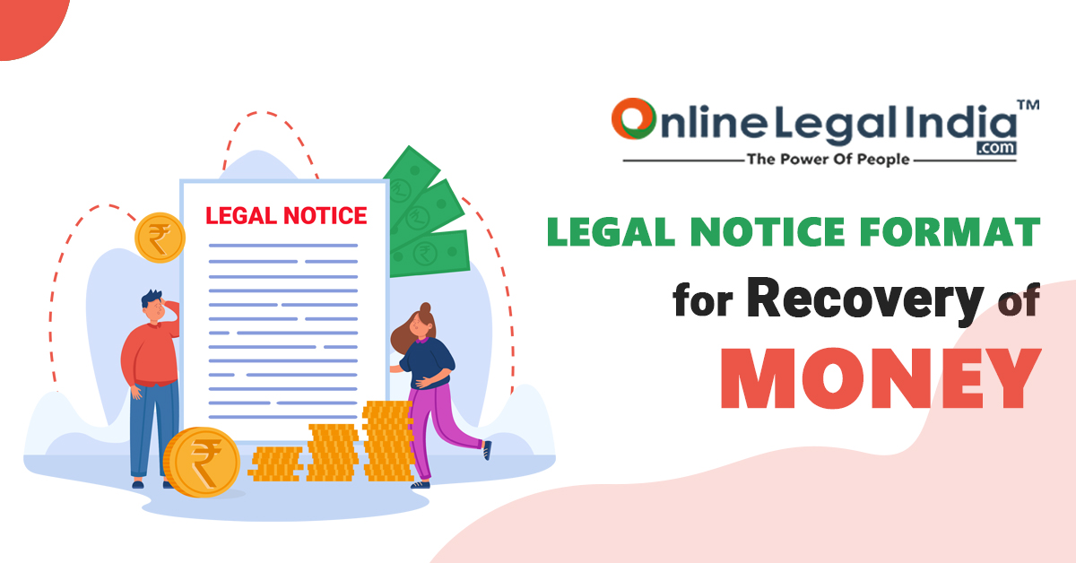 Legal Notice format for money recovery