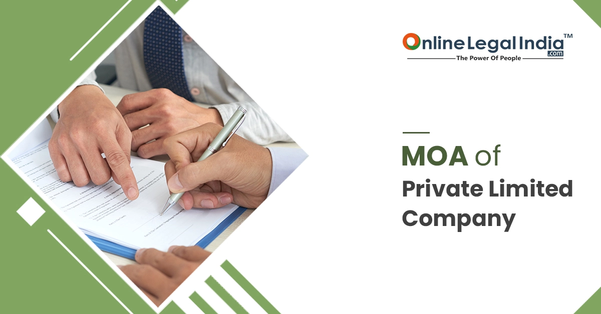 Role of MoA in Private Company Registration