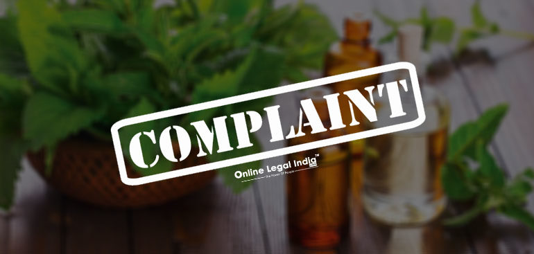 Consumer Complaint against Herbal Products